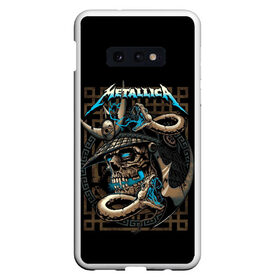 Чехол для Samsung S10E с принтом METALLICA в Екатеринбурге, Силикон | Область печати: задняя сторона чехла, без боковых панелей | band | hardcore | metall | music | punk | rock | samurai | skull | usa | батька | джеймс | кирк | ларс | металлика | метла | музыка | рок | самурай | сша | трухильо | ульрих | хэви метал | хэммет | хэтфилд | череп