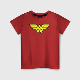 Детская футболка хлопок с принтом Wonder Woman 8 bit в Екатеринбурге, 100% хлопок | круглый вырез горловины, полуприлегающий силуэт, длина до линии бедер | Тематика изображения на принте: justice league | vdzabma | wonder woman | лига справедливости | чудо женщина
