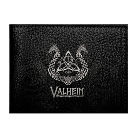 Обложка для студенческого билета с принтом Valheim в Екатеринбурге, натуральная кожа | Размер: 11*8 см; Печать на всей внешней стороне | valheim | viking | валхейм | викинги | игры