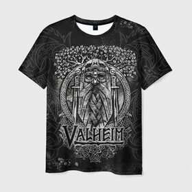 Мужская футболка 3D с принтом Valheim в Екатеринбурге, 100% полиэфир | прямой крой, круглый вырез горловины, длина до линии бедер | valheim | viking | валхейм | викинги | игры