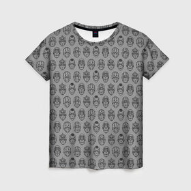 Женская футболка 3D с принтом Maelstrom в Екатеринбурге, 100% полиэфир ( синтетическое хлопкоподобное полотно) | прямой крой, круглый вырез горловины, длина до линии бедер | gang | банда | киберпанк | мальстрем | модификации | пирсинг
