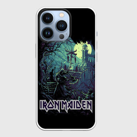 Чехол для iPhone 13 Pro с принтом IRON MAIDEN в Екатеринбурге,  |  | black | dark | death | fantasy | hardcore | heavy metal | iron maiden | metal | music | rock | skuul | usa | метал | музыка | рок | скелет | фентези | череп | черный