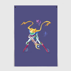 Постер с принтом Sailor Moon Сейлор Мун в Екатеринбурге, 100% бумага
 | бумага, плотность 150 мг. Матовая, но за счет высокого коэффициента гладкости имеет небольшой блеск и дает на свету блики, но в отличии от глянцевой бумаги не покрыта лаком | anime | sailor moon | аниме | анимэ | венера | луна | лунная призма | марс | сейлор мун | серебрянное тысячелетие | серенити | сэйлор | усаги цукино | чиби мун | эндимион