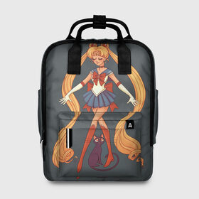 Женский рюкзак 3D с принтом Sailor Moon Сейлор Мун в Екатеринбурге, 100% полиэстер | лямки с регулируемой длиной, сверху ручки, чтобы рюкзак нести как сумку. Основное отделение закрывается на молнию, как и внешний карман. Внутри два дополнительных кармана, один из которых закрывается на молнию. По бокам два дополнительных кармашка, куда поместится маленькая бутылочка
 | anime | sailor moon | аниме | анимэ | венера | луна | лунная призма | марс | сейлор мун | серебрянное тысячелетие | серенити | сэйлор | усаги цукино | чиби мун | эндимион