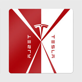 Магнит виниловый Квадрат с принтом Tesla $$$ в Екатеринбурге, полимерный материал с магнитным слоем | размер 9*9 см, закругленные углы | red | tesla | tesla car | tesla electric car | tesla lettering | tesla logo | tesla print | white | автомобиль тесла | белый | красный | логотип тесла | надпись тесла | принт тесла | тесла | электромобиль тесла