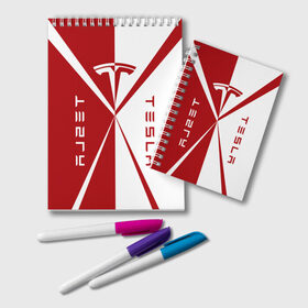 Блокнот с принтом Tesla $$$ в Екатеринбурге, 100% бумага | 48 листов, плотность листов — 60 г/м2, плотность картонной обложки — 250 г/м2. Листы скреплены удобной пружинной спиралью. Цвет линий — светло-серый
 | red | tesla | tesla car | tesla electric car | tesla lettering | tesla logo | tesla print | white | автомобиль тесла | белый | красный | логотип тесла | надпись тесла | принт тесла | тесла | электромобиль тесла