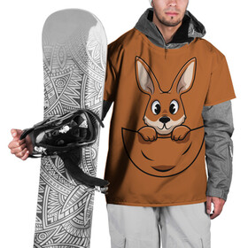 Накидка на куртку 3D с принтом Кенгуренок в сумке в Екатеринбурге, 100% полиэстер |  | Тематика изображения на принте: animals | australia | baby | bag | cute | ears | eyes | jump | kangaroo | leap | mother | nose | paws | pocket | sack | shadow | tail | австралия | глаза | детеныш | животные | карман | кенгуренок | кенгуру | лапы | мама | мешок | милый | нос | няшный | п