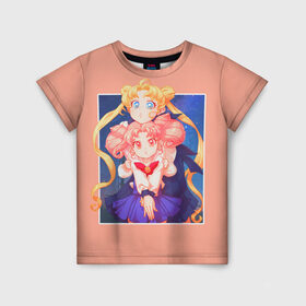 Детская футболка 3D с принтом Sailor Moon Сейлор Мун в Екатеринбурге, 100% гипоаллергенный полиэфир | прямой крой, круглый вырез горловины, длина до линии бедер, чуть спущенное плечо, ткань немного тянется | anime | sailor moon | аниме | анимэ | венера | луна | лунная призма | марс | сейлор мун | серебрянное тысячелетие | серенити | сэйлор | усаги цукино | чиби мун | эндимион