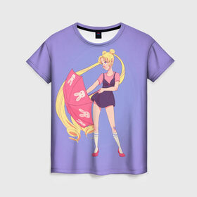 Женская футболка 3D с принтом Sailor Moon Сейлор Мун в Екатеринбурге, 100% полиэфир ( синтетическое хлопкоподобное полотно) | прямой крой, круглый вырез горловины, длина до линии бедер | anime | sailor moon | аниме | анимэ | венера | луна | лунная призма | марс | сейлор мун | серебрянное тысячелетие | серенити | сэйлор | усаги цукино | чиби мун | эндимион