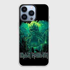 Чехол для iPhone 13 Pro с принтом IRON MAIDEN в Екатеринбурге,  |  | black | dark | death | fantasy | hardcore | heavy metal | iron maiden | metal | music | rock | skuul | usa | метал | музыка | рок | скелет | фентези | череп | черный