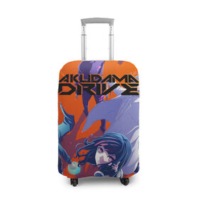 Чехол для чемодана 3D с принтом Акудама Драйв в Екатеринбурге, 86% полиэфир, 14% спандекс | двустороннее нанесение принта, прорези для ручек и колес | akudama drive | anime | japan | manga | tomoyo kurosawa | акудама драйв | аниме | манга