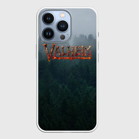 Чехол для iPhone 13 Pro с принтом Valheim в Екатеринбурге,  |  | Тематика изображения на принте: forest | ragnarok | rust | valhalla | valheim | viking | валхейм | вальгалла | вальхейм | варяг | викинг | викинги | выживалка | игра | лес | лесной | рагнарёк | раст | туман