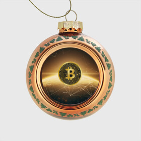Стеклянный ёлочный шар с принтом БИТКОИН КРИПТОВАЛЮТА ЗОЛОТО в Екатеринбурге, Стекло | Диаметр: 80 мм | bitcoin | blockchain | btc | cardano | crypto | ethereum | polkadot | tether | xrp | бинанс | биткоин | блокчейн | валюта | деньги | криптовалюта | майнер | майнинг | цифровая валюта | цифровое золото | эфир