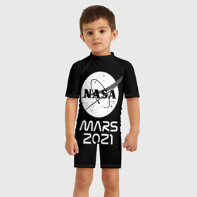 Детский купальный костюм 3D с принтом NASA Perseverance в Екатеринбурге, Полиэстер 85%, Спандекс 15% | застежка на молнии на спине | 2020 | 2021 | 21б | elon | mars | musk | nasa | perseverance | space | spacex | илон | космос | марс | марсоход | маск | наса | настойчивый