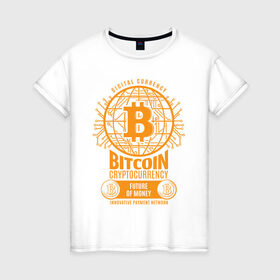 Женская футболка хлопок с принтом BITCOIN КРИПТОВАЛЮТА (Z) в Екатеринбурге, 100% хлопок | прямой крой, круглый вырез горловины, длина до линии бедер, слегка спущенное плечо | binance coin | bitcoin | blockchain | btc | cardano | crypto | ethereum | litecoin | polkadot | tether | xrp | биткоин | блокчейн | валюта | деньги | криптовалюта | майнер | майнинг | цифровая валюта | цифровое золото | эфир