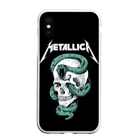 Чехол для iPhone XS Max матовый с принтом Metallica в Екатеринбурге, Силикон | Область печати: задняя сторона чехла, без боковых панелей | heavy metal | metal | metallica | группы | метал | металлика | музыка | рок | трэш метал | хєви метал