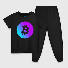 Детская пижама хлопок с принтом БИТКОИН НЕОН | BITCOIN NEON в Екатеринбурге, 100% хлопок |  брюки и футболка прямого кроя, без карманов, на брюках мягкая резинка на поясе и по низу штанин
 | bitcoin | blockchain | btc | cardano | crypto | ethereum | polkadot | tether | xrp | бинанс | биткоин | блокчейн | валюта | деньги | криптовалюта | майнер | майнинг | цифровая валюта | цифровое золото | эфир