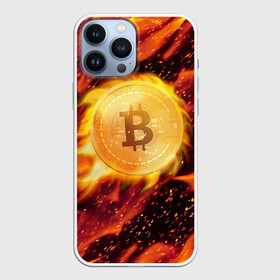 Чехол для iPhone 13 Pro Max с принтом БИТКОИН ОГОНЬ в Екатеринбурге,  |  | bitcoin | blockchain | btc | cardano | crypto | ethereum | polkadot | tether | xrp | бинанс | биткоин | блокчейн | валюта | деньги | криптовалюта | майнер | майнинг | цифровая валюта | цифровое золото | эфир