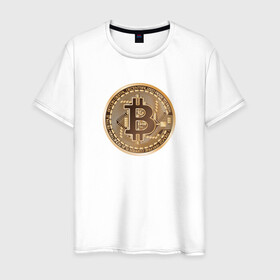 Мужская футболка хлопок с принтом БИТКОИН (НА СПИНЕ) в Екатеринбурге, 100% хлопок | прямой крой, круглый вырез горловины, длина до линии бедер, слегка спущенное плечо. | bitcoin | blockchain | btc | cardano | crypto | ethereum | polkadot | tether | xrp | бинанс | биткоин | блокчейн | валюта | деньги | криптовалюта | майнер | майнинг | цифровая валюта | цифровое золото | эфир