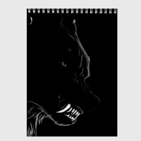 Скетчбук с принтом Wolf в Екатеринбурге, 100% бумага
 | 48 листов, плотность листов — 100 г/м2, плотность картонной обложки — 250 г/м2. Листы скреплены сверху удобной пружинной спиралью | animal | beast | dark | darkness | evil | moon | nigth | tegunvteg | werwolf | wild | wolf | вервольф | вой | волк | волки | волчара | дикий | животное | зверь | клык | клыки | луна | ночь | оборотень | полнолуние
