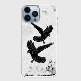 Чехол для iPhone 13 Pro Max с принтом Gothic crows в Екатеринбурге,  |  | animals | art | bird | black | crow | dark | halloween | wings | witch | арт | ворона | готика | готические | животные | крылья | нечисть | орел | перья | природа | птица | птица ворон | птичка | тьма | хеллоуин | хищник | черная птица