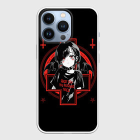 Чехол для iPhone 13 Pro с принтом SATANIC в Екатеринбурге,  |  | 666 | angel | anime | demon | devil | dota | horror | monster | ад | адский | анархия | ангел | аниме | астрал | бес | божество | демон | дьявол | зло | злость | идол | люцифер | монстр | пентаграмма | проклятье | религия | сатана