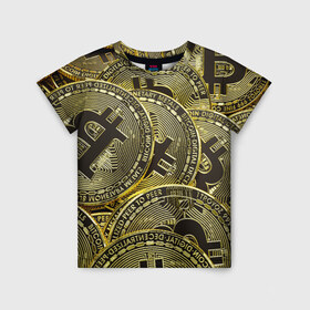 Детская футболка 3D с принтом БИТКОИНЫ МОНЕТЫ в Екатеринбурге, 100% гипоаллергенный полиэфир | прямой крой, круглый вырез горловины, длина до линии бедер, чуть спущенное плечо, ткань немного тянется | bitcoin | blockchain | btc | cardano | crypto | ethereum | polkadot | tether | xrp | бинанс | биткоин | блокчейн | валюта | деньги | криптовалюта | майнер | майнинг | цифровая валюта | цифровое золото | эфир