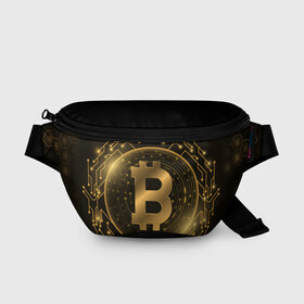 Поясная сумка 3D с принтом ЗОЛОТОЙ БИТКОИН в Екатеринбурге, 100% полиэстер | плотная ткань, ремень с регулируемой длиной, внутри несколько карманов для мелочей, основное отделение и карман с обратной стороны сумки застегиваются на молнию | bitcoin | blockchain | btc | cardano | crypto | ethereum | polkadot | tether | xrp | бинанс | биткоин | блокчейн | валюта | деньги | криптовалюта | майнер | майнинг | цифровая валюта | цифровое золото | эфир