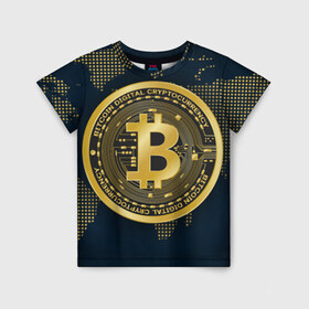 Детская футболка 3D с принтом БИТКОИН | BITCOIN в Екатеринбурге, 100% гипоаллергенный полиэфир | прямой крой, круглый вырез горловины, длина до линии бедер, чуть спущенное плечо, ткань немного тянется | bitcoin | blockchain | btc | cardano | crypto | ethereum | polkadot | tether | xrp | бинанс | биткоин | блокчейн | валюта | деньги | криптовалюта | майнер | майнинг | цифровая валюта | цифровое золото | эфир