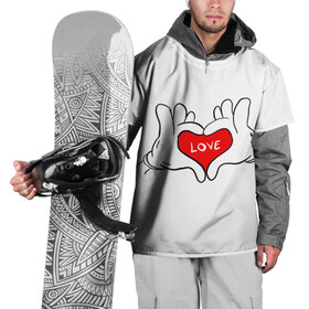 Накидка на куртку 3D с принтом люблю в Екатеринбурге, 100% полиэстер |  | all you need is love | i love myself | love | love me | one love