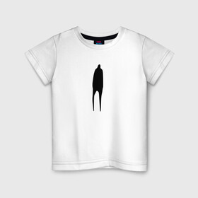 Детская футболка хлопок с принтом Lonely Guy в Екатеринбурге, 100% хлопок | круглый вырез горловины, полуприлегающий силуэт, длина до линии бедер | dead inside | lonely | lonely guy | meme | грусть | дединсайд | депрессия | мем | одиночество | скука | черная фигура