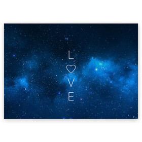 Поздравительная открытка с принтом SPACE LOVE в Екатеринбурге, 100% бумага | плотность бумаги 280 г/м2, матовая, на обратной стороне линовка и место для марки
 | earth | galaxy | heart | love | mars | moon | nasa | planet | planets | space | specex | stars | sun | universe | вселенная | галактика | звезда | звезды | земля | космическая | космос | луна | любовь | марс | млечный | наса | планета | планеты | путь