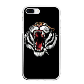 Чехол для iPhone 7Plus/8 Plus матовый с принтом ТИГР в Екатеринбурге, Силикон | Область печати: задняя сторона чехла, без боковых панелей | animal | beast | cat | cute | fluffy | hunter | lion | lion cub | lion king | mane | predator | red | tail | tiger | yellow | большая кошка | голова тигра | грива | животное | зверь | король лев | кот | милый | охотник | пушистый | тигр | тиг