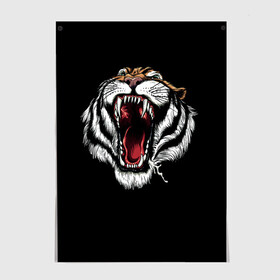 Постер с принтом ТИГР в Екатеринбурге, 100% бумага
 | бумага, плотность 150 мг. Матовая, но за счет высокого коэффициента гладкости имеет небольшой блеск и дает на свету блики, но в отличии от глянцевой бумаги не покрыта лаком | animal | beast | cat | cute | fluffy | hunter | lion | lion cub | lion king | mane | predator | red | tail | tiger | yellow | большая кошка | голова тигра | грива | животное | зверь | король лев | кот | милый | охотник | пушистый | тигр | тиг