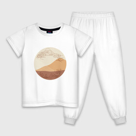 Детская пижама хлопок с принтом Японский минимализм в Екатеринбурге, 100% хлопок |  брюки и футболка прямого кроя, без карманов, на брюках мягкая резинка на поясе и по низу штанин
 | Тематика изображения на принте: азиатский | арт | минимализм | пейзаж | природа | рисунок | хипстер | японский