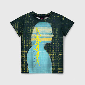 Детская футболка 3D с принтом Cyberpunk 2077 | Джонни в Екатеринбурге, 100% гипоаллергенный полиэфир | прямой крой, круглый вырез горловины, длина до линии бедер, чуть спущенное плечо, ткань немного тянется | cyberpunk | cyberpunk 2077 | johnny silverhand | джонни сильверхенд | киберпанк | киберпанк 2077