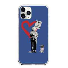 Чехол для iPhone 11 Pro матовый с принтом Любовь это ответ | Banksy в Екатеринбурге, Силикон |  | art | banksy | street art | арт | бэнкси | граффити | со смыслом | сосмыслом | стритарт