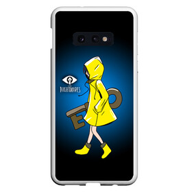 Чехол для Samsung S10E с принтом Little Nightmares в Екатеринбурге, Силикон | Область печати: задняя сторона чехла, без боковых панелей | horror | little nightmares | logo game | monster | девочка | логотипы игр | монстры | ужастики | хоррор | шестая