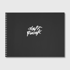 Альбом для рисования с принтом Daft Punk в Екатеринбурге, 100% бумага
 | матовая бумага, плотность 200 мг. | Тематика изображения на принте: acces | after | all | better | crush | da | daft | dance | discovery | faster | funk | get | harder | homework | human | instant | lose | lucky | memories | more | one | punk | random | stronger | time | to | yourself | бангальтер | дафт 