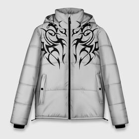 Мужская зимняя куртка 3D с принтом Скандинавские узоры в Екатеринбурге, верх — 100% полиэстер; подкладка — 100% полиэстер; утеплитель — 100% полиэстер | длина ниже бедра, свободный силуэт Оверсайз. Есть воротник-стойка, отстегивающийся капюшон и ветрозащитная планка. 

Боковые карманы с листочкой на кнопках и внутренний карман на молнии. | meme | манера | мем | образ действия | символ | скандинавские | тату | узоры
