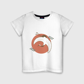 Детская футболка хлопок с принтом Японский минимализм в Екатеринбурге, 100% хлопок | круглый вырез горловины, полуприлегающий силуэт, длина до линии бедер | абстракция | азиатский | арт | минимализм | пейзаж | природа | рисунок | хипстер | японский