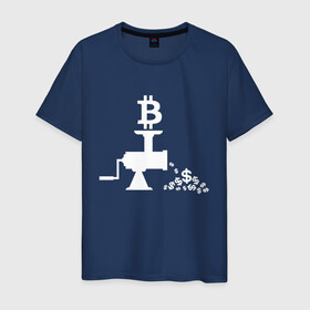 Мужская футболка хлопок с принтом БИТКОИН МЯСОРУБКА | BITCOIN (Z) в Екатеринбурге, 100% хлопок | прямой крой, круглый вырез горловины, длина до линии бедер, слегка спущенное плечо. | binance coin | bitcoin | blockchain | btc | cardano | crypto | ethereum | litecoin | polkadot | tether | xrp | биткоин | блокчейн | валюта | деньги | криптовалюта | майнер | майнинг | цифровая валюта | цифровое золото | эфир