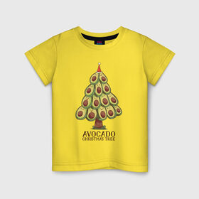 Детская футболка хлопок с принтом Avocado Christmas Tree в Екатеринбурге, 100% хлопок | круглый вырез горловины, полуприлегающий силуэт, длина до линии бедер | Тематика изображения на принте: claus | cute | nature | new year | santa | tree | авокадо | адвокадо | дед мороз | дед отмороз | ёлка | ель | из авокадо | колпак | косточка | милота | милые авокадо | новый год | прикол | природа | рождественское дерево