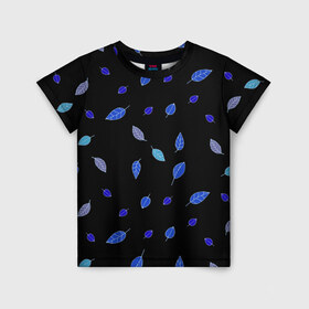 Детская футболка 3D с принтом Листопад в Екатеринбурге, 100% гипоаллергенный полиэфир | прямой крой, круглый вырез горловины, длина до линии бедер, чуть спущенное плечо, ткань немного тянется | листопад | листья | осень | природа | растения