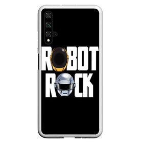 Чехол для Honor 20 с принтом Robot Rock в Екатеринбурге, Силикон | Область печати: задняя сторона чехла, без боковых панелей | cyberpunk | daft | daftpunk | electronic | get | guy | guy manuel | human | lucky | music | punk | robot | rock | thomas | дафт | дафтпанк | киберпанк | музыка | ню диско | панк | робот | рок | техно | томас | электро | электроник рок