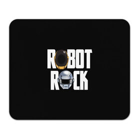 Коврик для мышки прямоугольный с принтом Robot Rock в Екатеринбурге, натуральный каучук | размер 230 х 185 мм; запечатка лицевой стороны | cyberpunk | daft | daftpunk | electronic | get | guy | guy manuel | human | lucky | music | punk | robot | rock | thomas | дафт | дафтпанк | киберпанк | музыка | ню диско | панк | робот | рок | техно | томас | электро | электроник рок