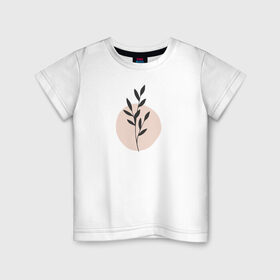 Детская футболка хлопок с принтом Flowers в Екатеринбурге, 100% хлопок | круглый вырез горловины, полуприлегающий силуэт, длина до линии бедер | flo | flowers | растения | флористика | цветение | цветы