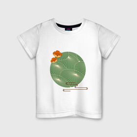 Детская футболка хлопок с принтом Арт минимализм в Екатеринбурге, 100% хлопок | круглый вырез горловины, полуприлегающий силуэт, длина до линии бедер | Тематика изображения на принте: абстракция | азиатский | арт | минимализм | пейзаж | природа | рисунок | хипстер | японский