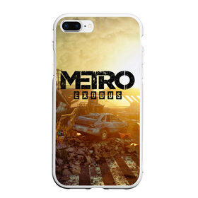 Чехол для iPhone 7Plus/8 Plus матовый с принтом Metro Exodus в Екатеринбурге, Силикон | Область печати: задняя сторона чехла, без боковых панелей | 2033 | exodus | metro | metro 2033 | metro exodus | stalker | апокалипсис | диггер | дигеры | метро | разрушка | эпидемия