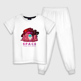 Детская пижама хлопок с принтом Космонавт найди свою звезду в Екатеринбурге, 100% хлопок |  брюки и футболка прямого кроя, без карманов, на брюках мягкая резинка на поясе и по низу штанин
 | t shirt with astronaut | космонавт | найди свою звезду | покупка одежды с дизайном космонавта | покупка футболки с дизайном космонавта | покупка футболки с фантастическим дизайном